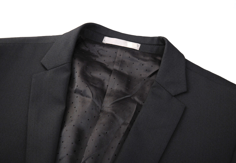 TALL TEEN SUIT WOOL SUIT BLACK OFFICE BEST MAN SHOW STUDENT GRADUATION DRESS 2657