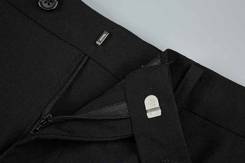 31 32 SIZE TROUSERS CLEARANCE  WOOL STRETCH BLACK TROUSERS AUTUMN WORK MENS PANTS DAD TROUSERS CUT LABEL 5147