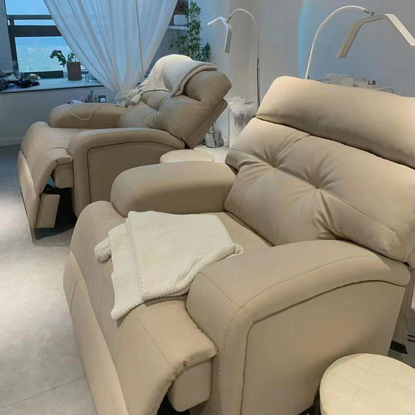 Nail &eyelash sofa电动美甲美足美睫沙发美容店纹绣修面平躺升降