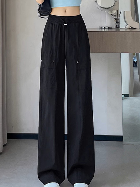 女童夏装工装裤薄款2026新款女孩大童休闲裤子青少年直筒裤夏季潮 — 2