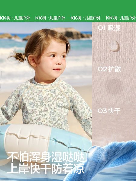 KK树儿童泳衣男童女孩防晒宝宝游泳衣小童分体连体泳装婴儿新款夏 — 4