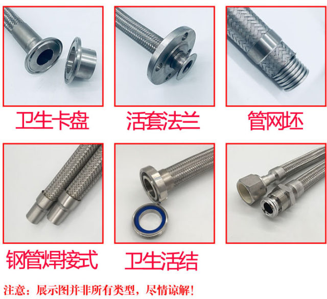 316 acid and alkali resistant stainless steel industrial metal corrugated pipe 4 points 6 points 1 1.2 1.5 2-inch high temperature and high pressure hose
