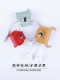 Genuine leather winder data cable storage buckle headphone hub wire management cowhide cute girl bear handmade leather tools