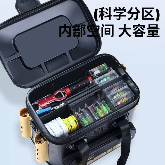 加厚钓鱼桶可坐加硬路亚活鱼桶硬壳多功能鱼箱工具收纳箱钓箱渔具