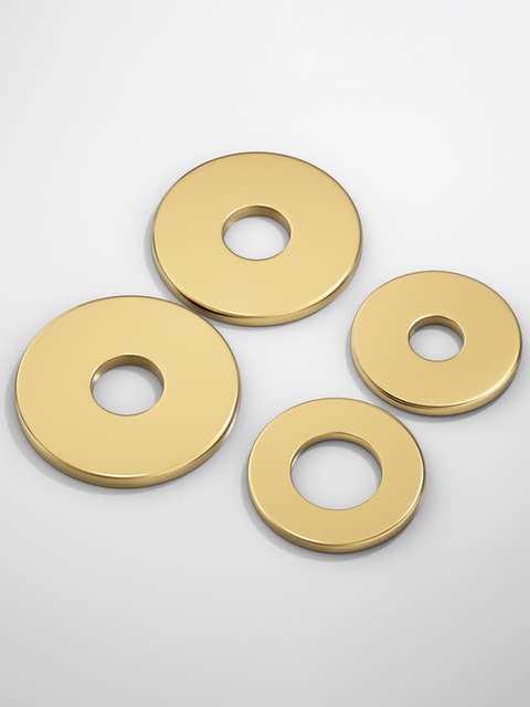 GB97 copper gasket flat gasket thickened brass round meson metal screw flat gasket M2M3M4M5M6-M30