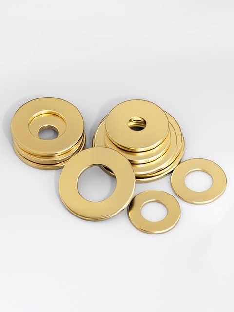 GB97 copper gasket flat gasket thickened brass round meson metal screw flat gasket M2M3M4M5M6-M30