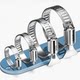 304 stainless steel throat clamp water pipe clamp fixing snap tracheal clamp throat code clamp locking movable clamp hand twist tightening clamp