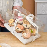 Устойчивый к высоким температурам бумажный стаканчик для торта, устойчивый к выпечке и маслостойкий верх для бумажного стаканчика для кексов, держатель для бумаги, инструмент для выпечки золотых кексов с загнутыми краями