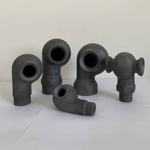 Silicon carbide spiral nozzle vortex volute pipe spray tower atomization dust removal nozzle manufacturer external thread