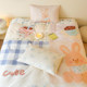Ins cute cartoon all-cotton four-piece set pure cotton sheet quilt cover 1.5m student dormitory 1.8 bedding