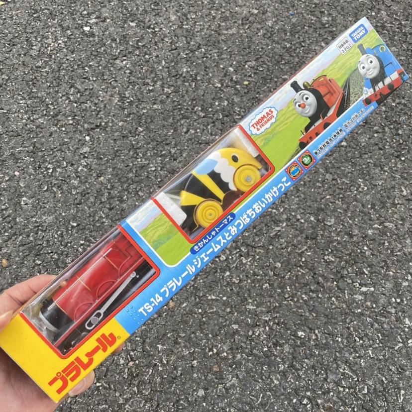 TOMY THOMAS & FRIENDS TS14 ELECTRIC THOMAS RAIL TRAIN BEE CARRIAGE REDNOSE JAMES