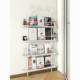 The rear door shelf is extremely narrow storage and simple bookshelves for children's iron art picture books floor-mounted wall-mounted storage and free shipping