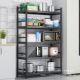 Microwave oven rack Household multi-layer storage rack Multi-functional kitchen storage rack Floor-standing fence with storage