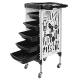 Hot-selling hair salon hair salon new tool cart multi-function movable trolley barber shop multi-layer storage