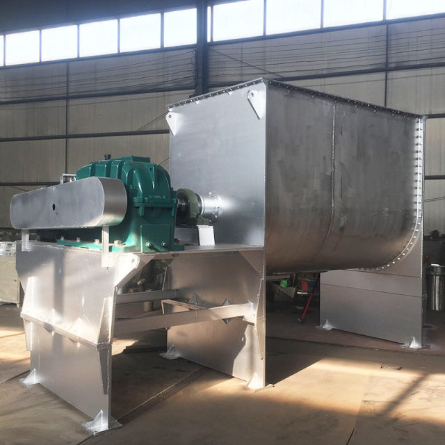 Manufacturer Wholesale Horizontal Mixer Dry Powder Mortar Putty Mixer Stainless Steel Double-Screw Blender Mixer
