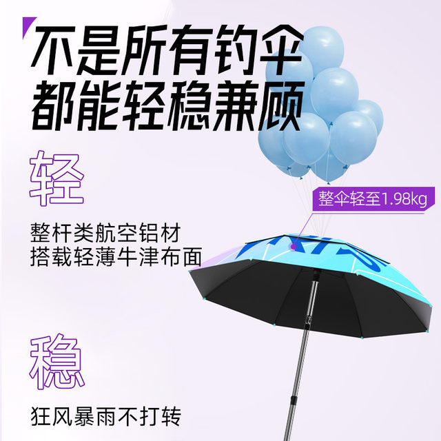 Weituosen Wanqu replaceable umbrella cloth lightweight fishing umbrella 2025 new robotic arm fishing umbrella universal umbrella special
