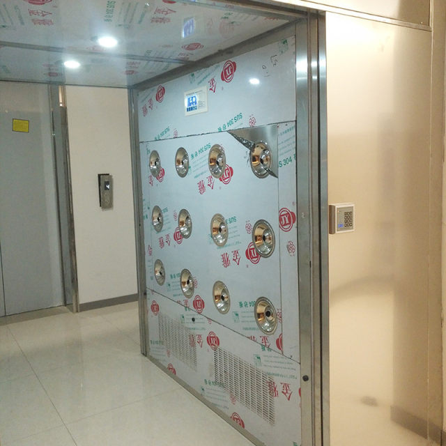 Automatic sliding door air shower room automatic sensing sliding door air shower room dust-free workshop automatic sliding door air shower channel