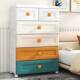 European plastic drawer storage cabinet children's wardrobe five-dog shoe cabinet storage rack storage box sorting Chenzhiyi