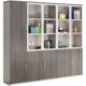 Office cabinet file cabinet office floor-standing storage cabinet with glass bookcase boss storage cabinet information cabinet with lock