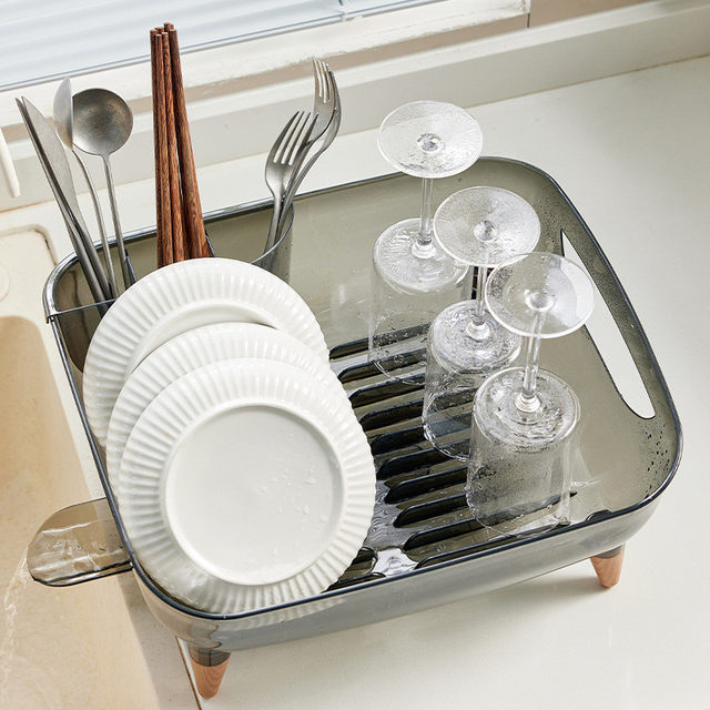 Japanese kitchen drain bowl rack household sink bowl chopstick dish tableware storage rack bowl basket cupboard cabinet plastic storage box