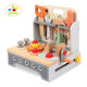 Children's house play house wooden tool box manual brain operation maintenance tool table early education educational toy kindergarten