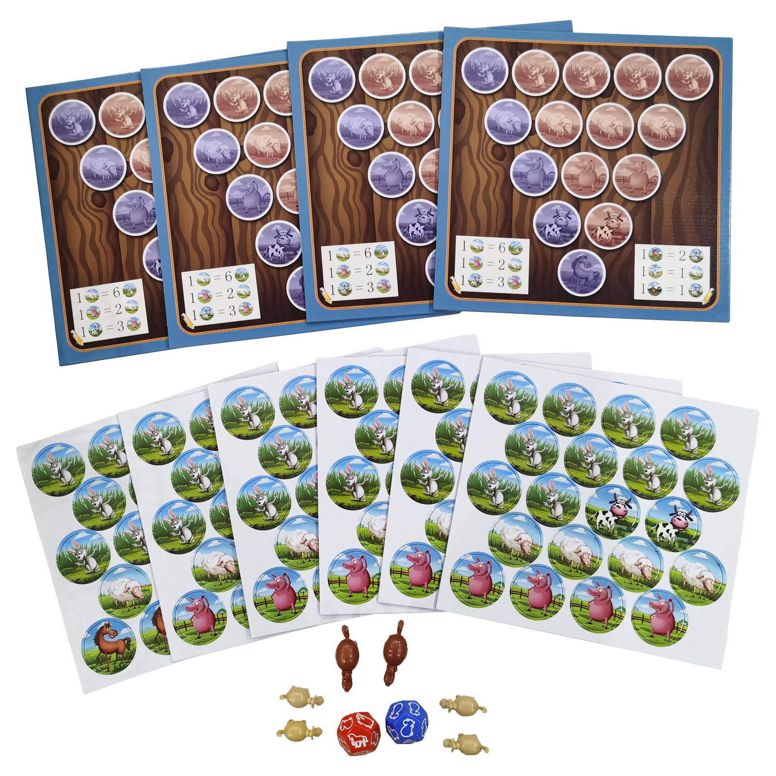 어린이 보드 게임 슈퍼 해피 목장 목장 보드 게임 체스 선물 금융 장난감