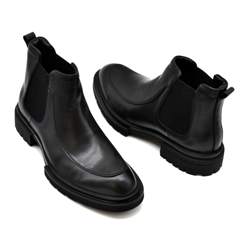 FALL-WINTER 2024 CHELSEA BOOTS MENS GENUINE LEATHER MARTIN BOOTS MENS BRITISH PLATFORM HIGH-TOP LEATHER SHOES MENS BOOTS BOOTIE TIDE
