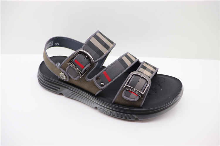 DESAY TILLEN LEATHER SOFT SOLE COMFORTABLE WEARABLE OPEN TOE OUTDOOR WEAR DUAL-PURPOSE MENS BEACH SHOES 2CS82230-03