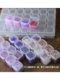 Mr. Elk 28-grid plastic storage box Mizhu storage box/sequin storage box Can be opened separately