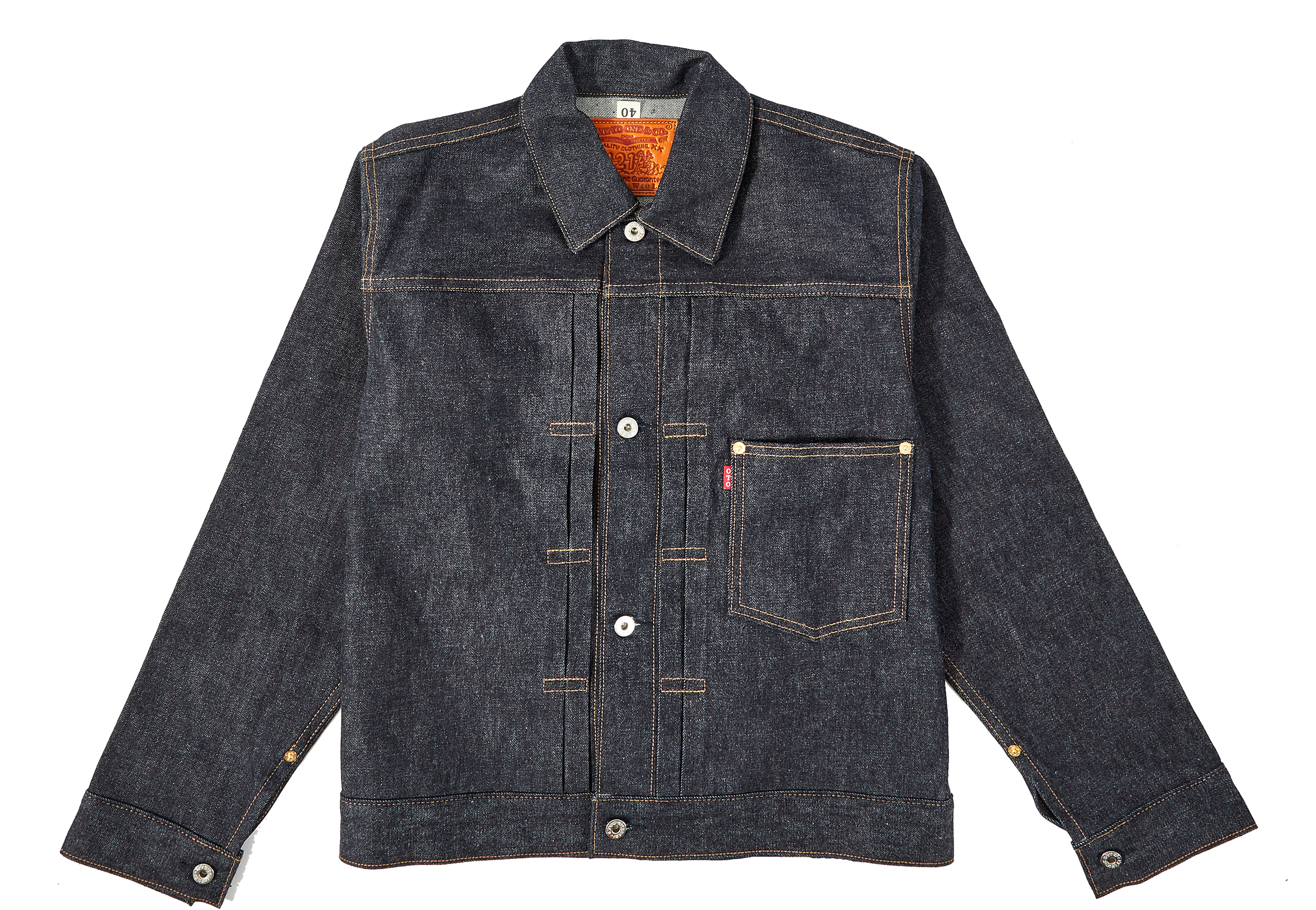 백조의 노래  워 자켓 S126 화이트 오크 데님 청바지 생소 ONETOONE OTO