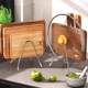 Stainless steel cutting board rack kitchen pot lid rack chopping knife rack not moldy countertop storage drain rack place adhesive board cutting board