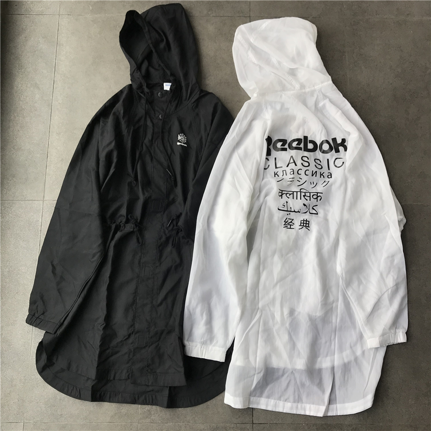 무인양품  리복 REEBOK CLASSIC GP PONCHO 초박형 윈드 브레이커 재킷 자외선 차단 의류 DJ1887