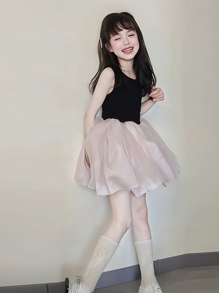 现货童装女童连衣裙2026夏装新款洋气超好看小女孩独特漂亮公主裙