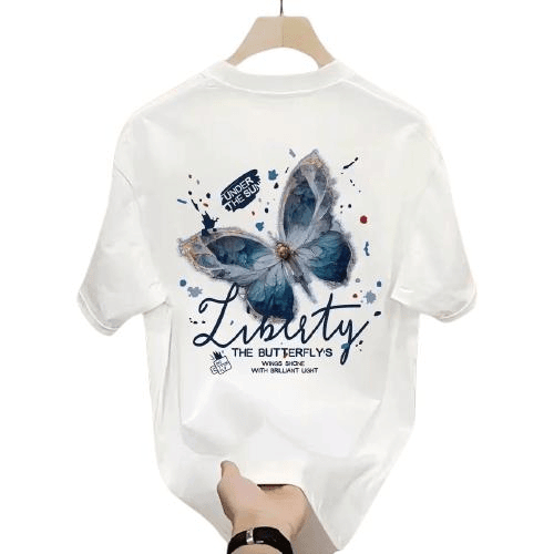 OVERSEAS ORDER TAIL GOODS CUT LABEL WITHDRAWAL FOREIGN TRADE HONG KONG STYLE TREND NEW COTTON SHORT-SLEEVED T-SHIRT MENS AND WOMENS VERSATILE TOPS