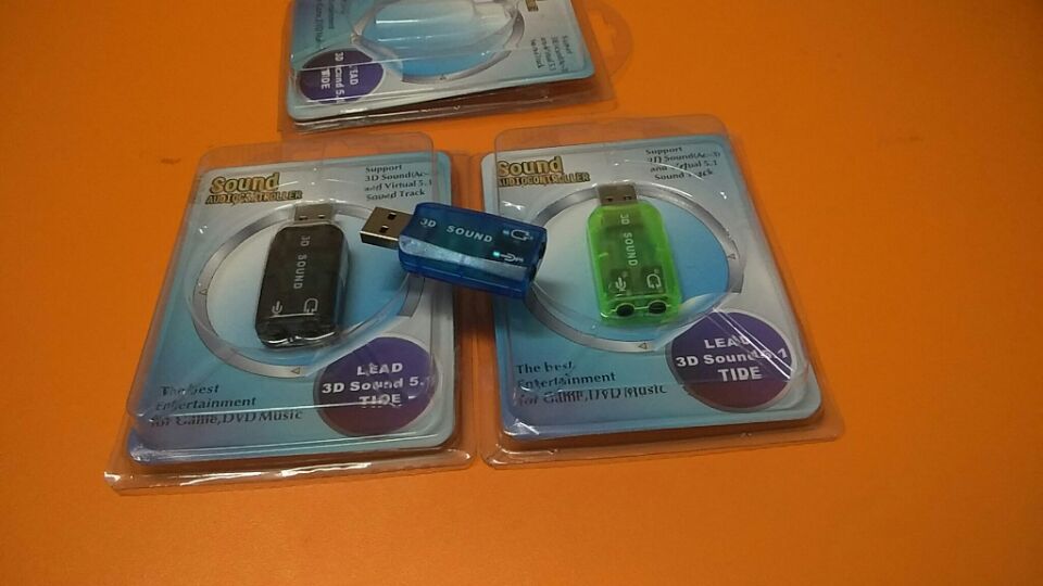 USB 사운드 카드 5.1 채널 외부 드라이버가 없는 데스크탑 컴퓨터 노트북 사운드 카드는 WIN7을 지원합니다