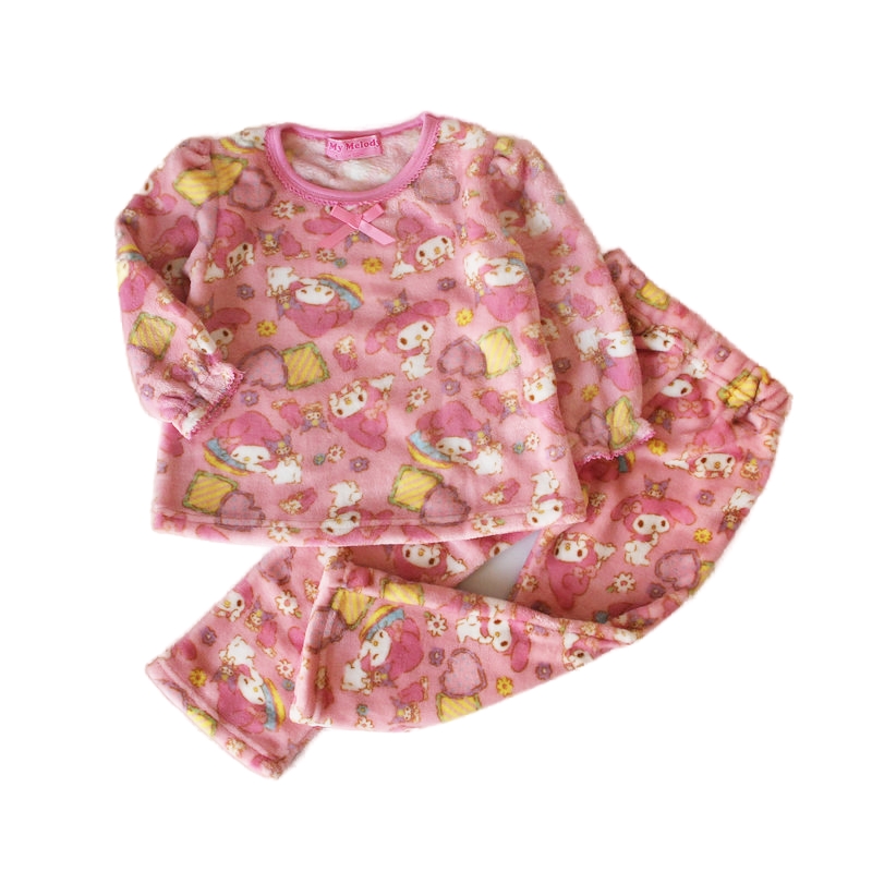 EXPORTED TO JAPAN LIMITED TO GIRLS AUTUMN AND WINTER FLANNEL SOFT MELODY CINNAMON DOG LONG-SLEEVED PAJAMAS HOME WEAR SET