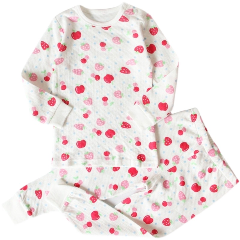 RECOMMENDED OLD CUSTOMERS REPURCHASE MONEY GIRLS BOYS SPRING AND AUTUMN DOUBLE JACQUARD BREATHABLE AUTUMN CLOTHES LOUNGEWEAR PAJAMA SETS