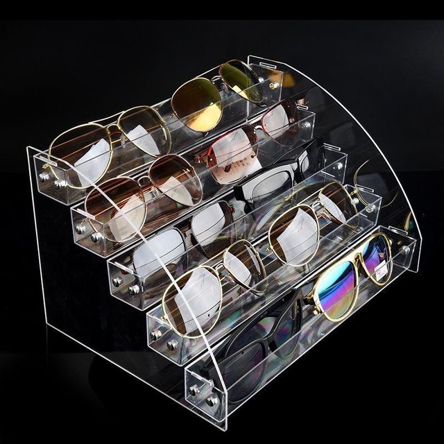 Sunglasses glasses display stand display stand sunglasses display stand transparent acrylic glasses storage box multi-layer removable
