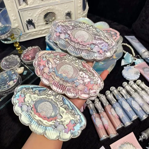 Цветы знают новую палитру теней для век серии Shell Pearl 2025, новый ежедневный легкий макияж, тени для век цвета земли, настоящие женщины