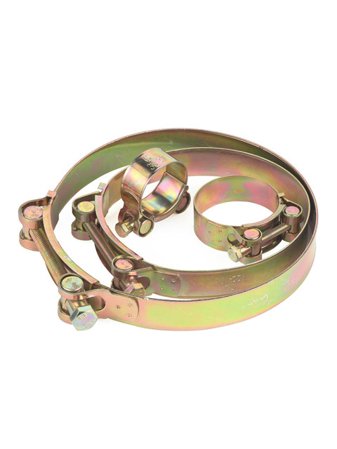 Strong throat clamp galvanized thickened European pipe clamp heavy-duty pipe clamp clamp clamp clamp stainless steel tight hoop water pipe oil pipe