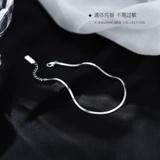 Небольшой дизайнерский браслет на ногу, серебро 925 пробы, коллекция 2022, тренд сезона