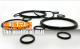 Oil resistant NBR temperature resistant fluorine silicone rubber O-shaped rubber sealing ring