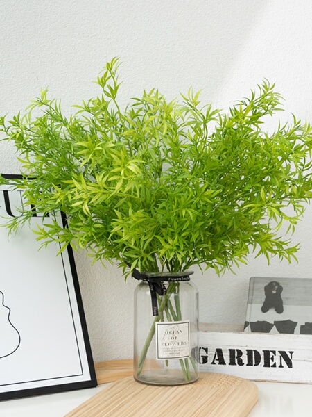 绿色仿真花装饰竹叶花材户外花绿植美陈布置绿植叶仿真婚庆花艺