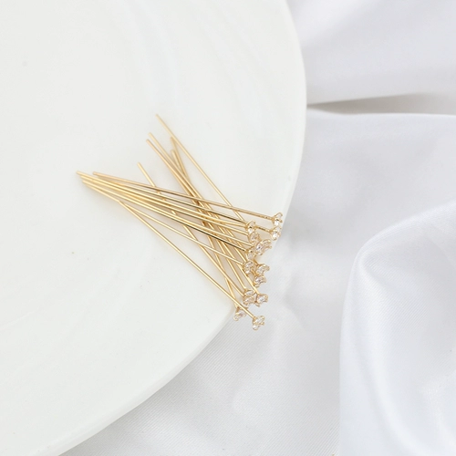 Медные бусины, подвеска, серьги, китайская шпилька, аксессуары с кисточками, 18 карат, микроинкрустация, DIY