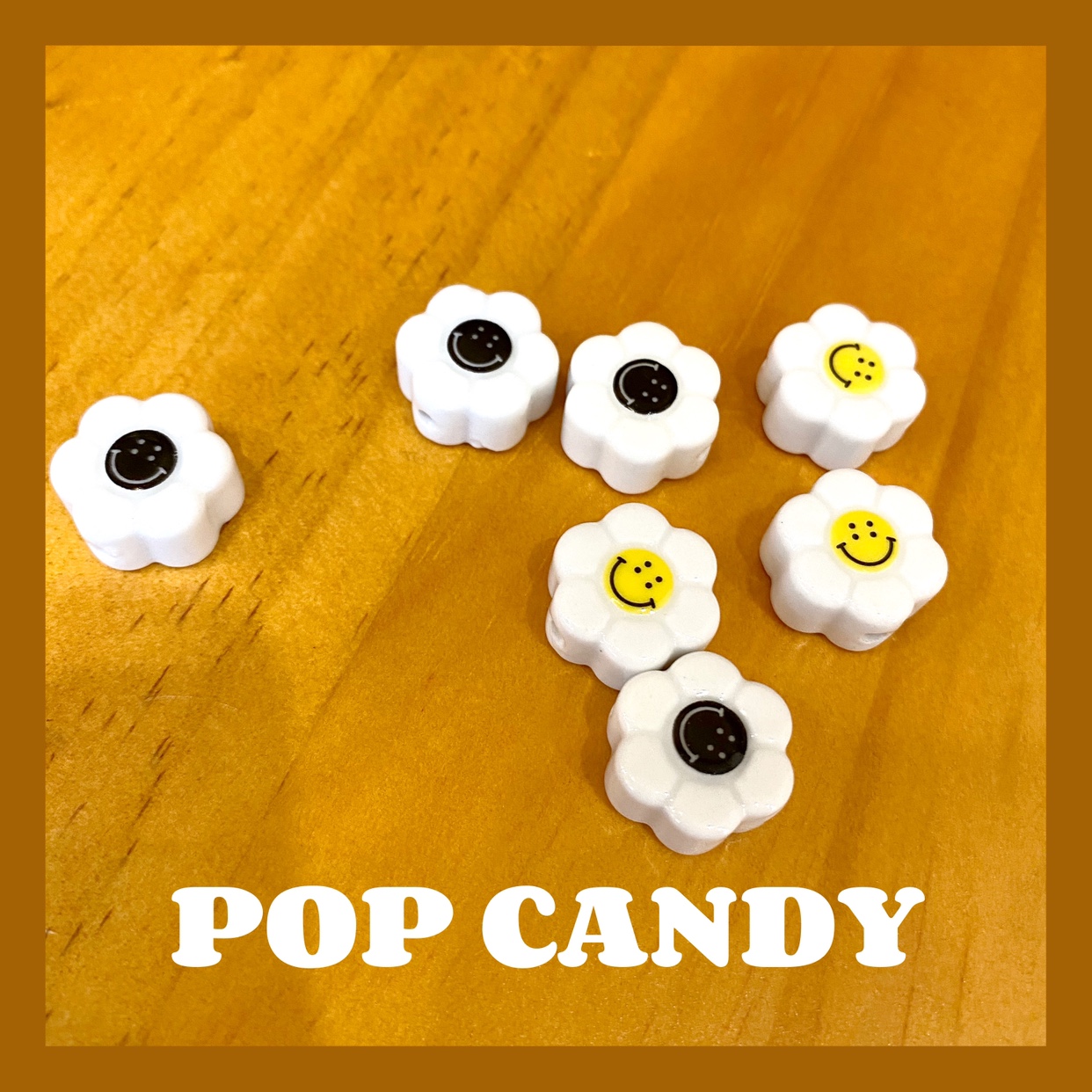 POPCANDY CERAMIC BEADS VINTAGE NECKLACE BEADED SMILEY CREATIVE BRACELET TRENDY FASHION HANDMADE DIY ACCESSORIES
