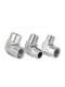 Stainless steel high pressure elbow 304 inner and outer wire 2-point right angle joint die forged double inner wire thickened forged outer wire bend