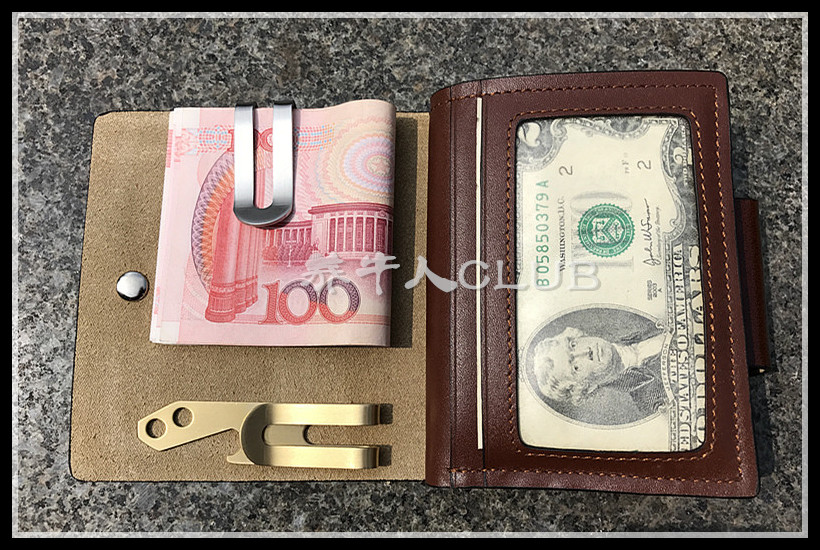 CATTLE BREEDER CLUB STAINLESS STEEL MULTI-FUNCTION WALLET BANKNOTE HOLDER BANK CARD HOLDER KEYCHAIN BOTTLE OPENER