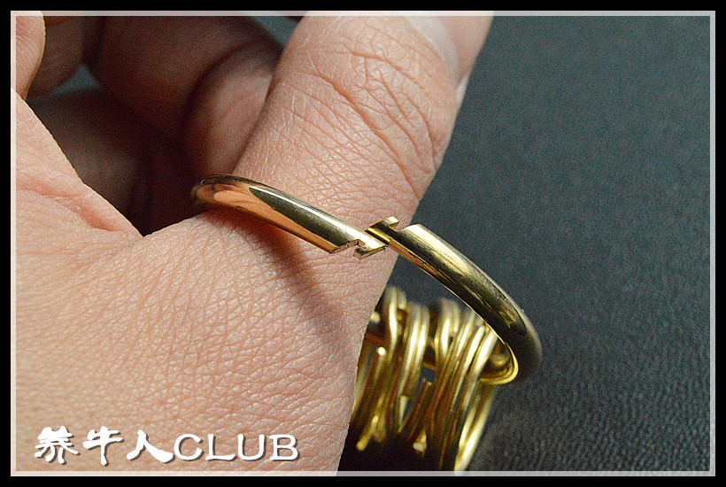 CATTLEMEN PRODUCE EXQUISITE PURE COPPER KEY RING OPENING RING DIY INCISION KEY CHAIN QUALITY AND DURABLE