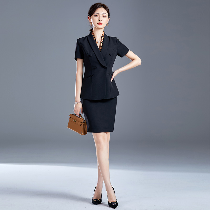HIGH-END PROFESSIONAL WEAR TEMPERAMENT PRESIDENT SUIT WOMENS SHORT SLEEVE OL FORMAL WEAR MANAGER OVERALLS SKIRT SUMMER NEW