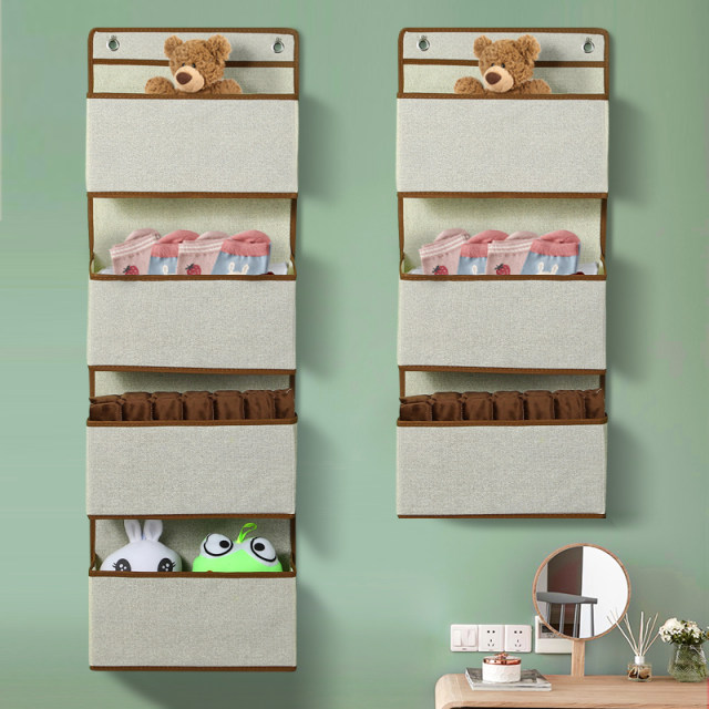 Back door storage hanging bag wall hanging storage bag fabric hanging bag dormitory artifact household wall hanging storage bag wall hanging